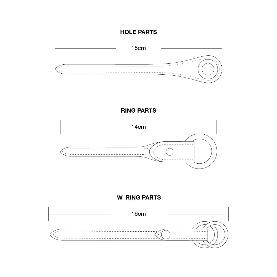 Customize Hole Bracelet parts ( Navy )