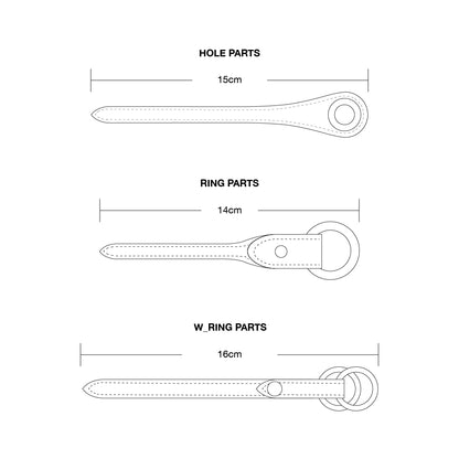 Customize Hole Bracelet parts ( Black )