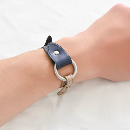 Customize W_Ring Bracelet Parts ( Beige )