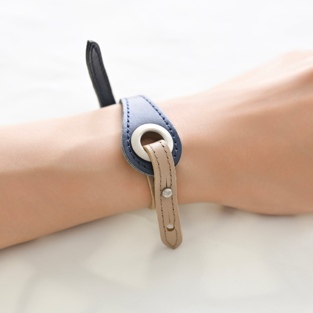Customize W_Ring Bracelet Parts ( Beige )