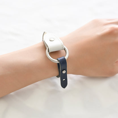 Customize W_Ring Bracelet Parts ( Navy )