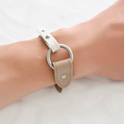 Customize W_Ring Bracelet Parts ( White )