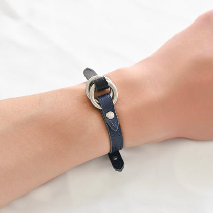 Customize W_Ring Bracelet Parts ( Navy )