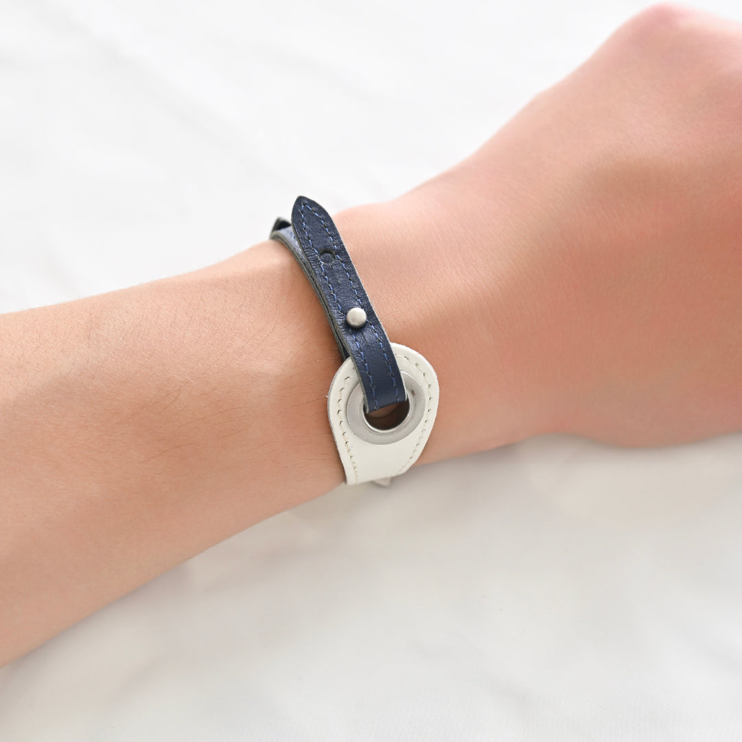 Customize W_Ring Bracelet Parts ( Navy )