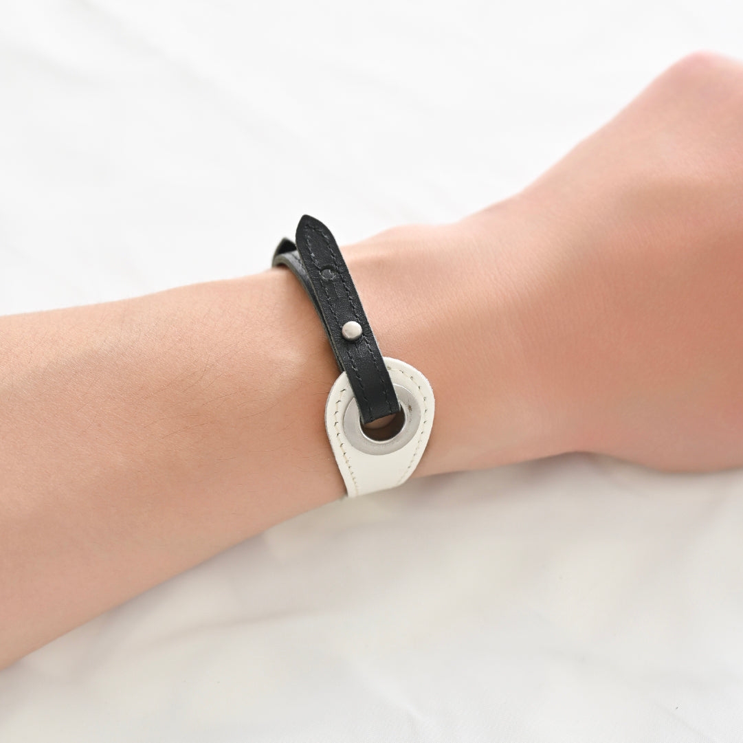 Customize W_Ring Bracelet Parts ( Black )