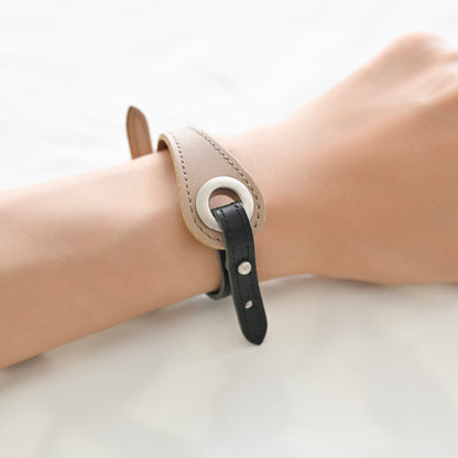 Customize W_Ring Bracelet Parts ( Black )
