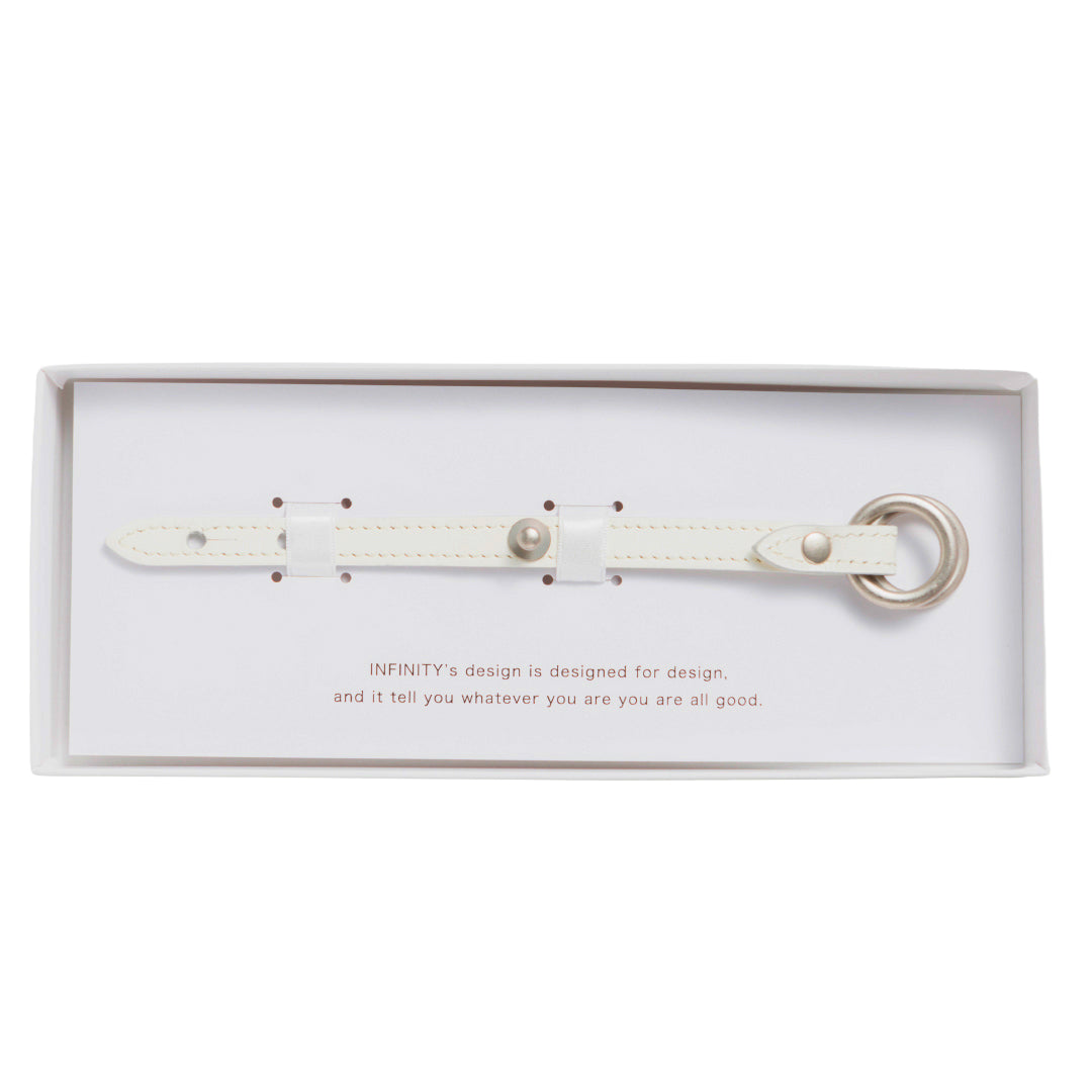 Customize W_Ring Bracelet Parts ( White )