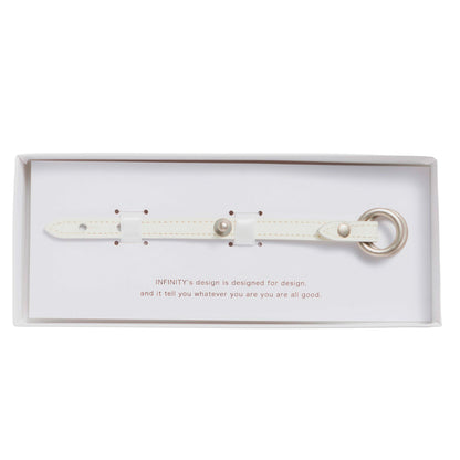 Customize W_Ring Bracelet Parts ( White )