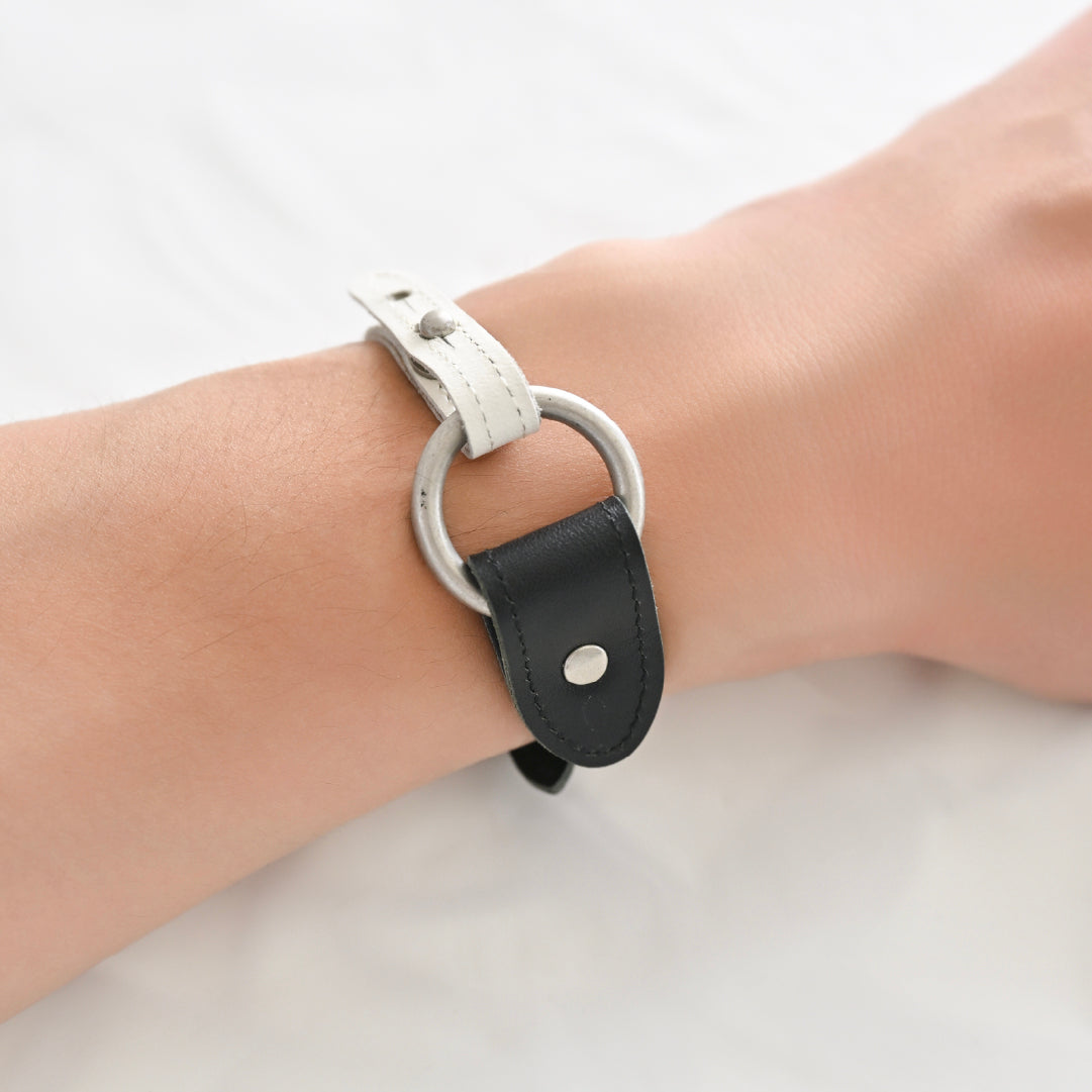 Customize W_Ring Bracelet Parts ( White )