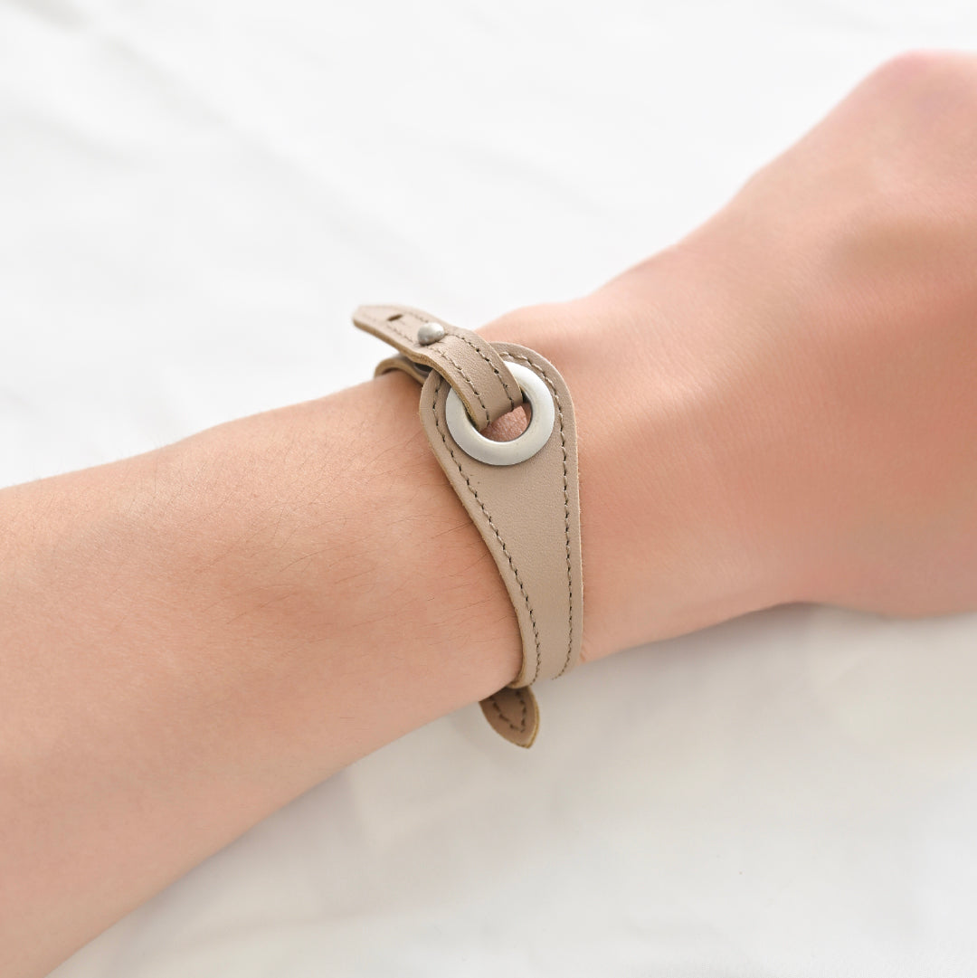 Customize Hole Bracelet parts ( Beige )