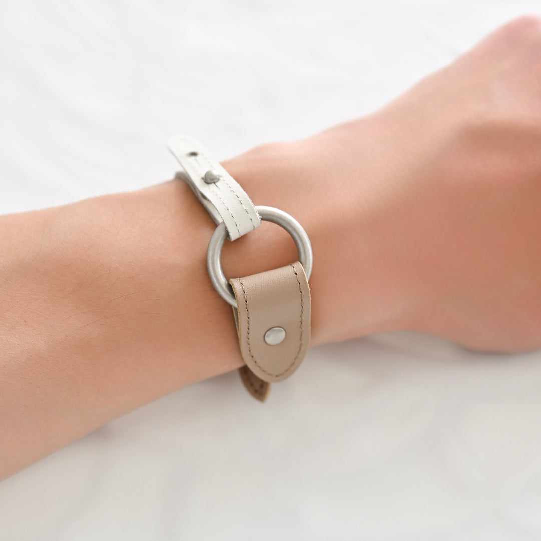 Customize Ring Bracelet parts ( Beige )