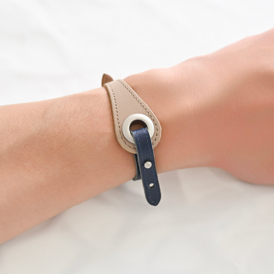 Customize Hole Bracelet parts ( Beige )